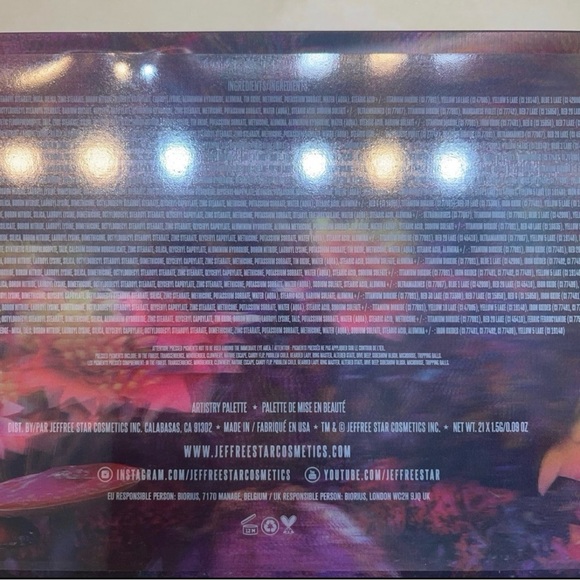 Jeffree Star Cosmetics ~ ‘PSYCHEDELIC CIRCUS’ Eyeshadow Palette ~ RARE & HTF NIB - Picture 9 of 16